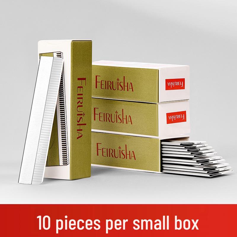 10-Pack Wavy Blade Eyebrow Razors: Disposable Trimmers for Women's Beauty Routine