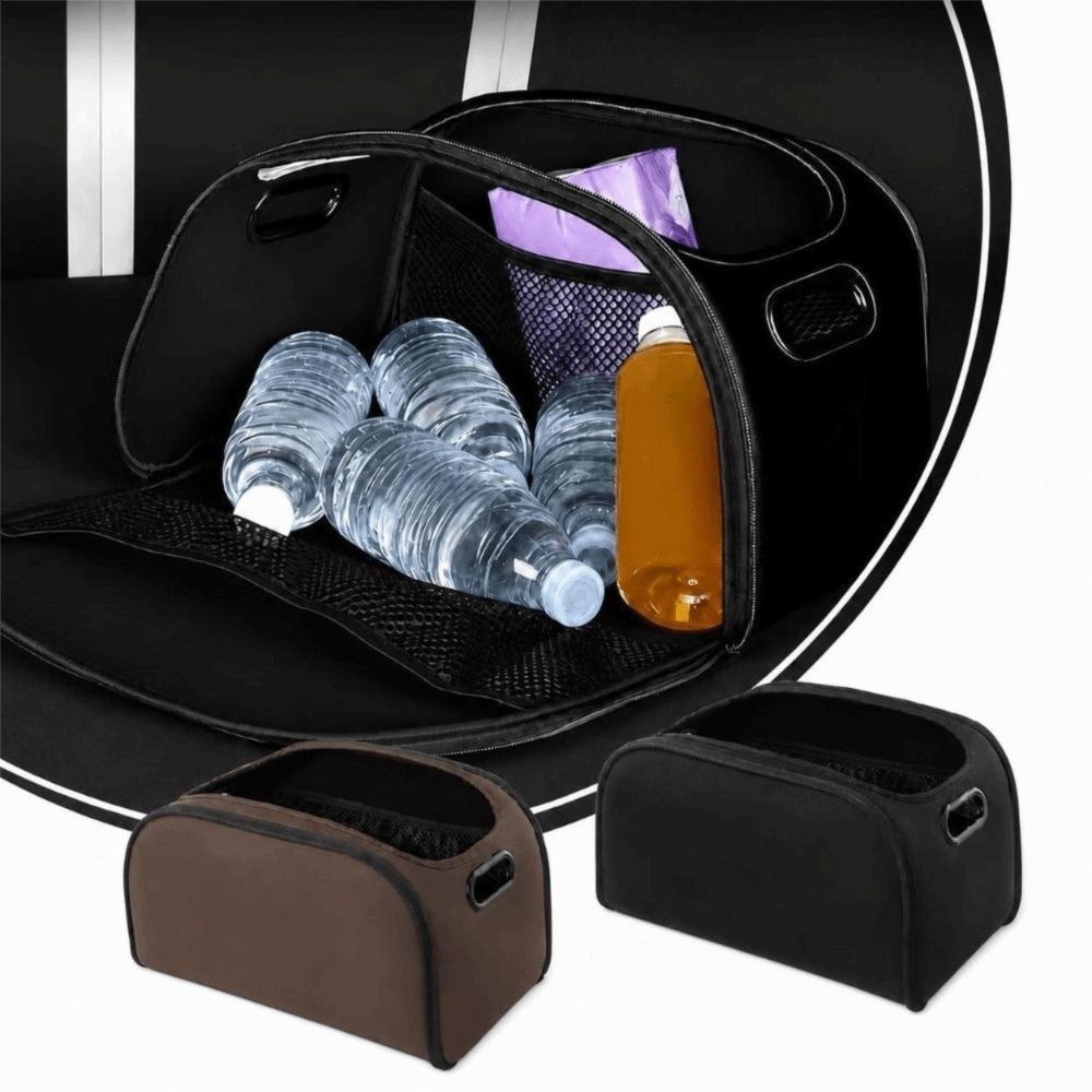 Leather Car Trunk Organizer Multi-functional Storage Bag Car Storage Box Passenger Side Organizer
