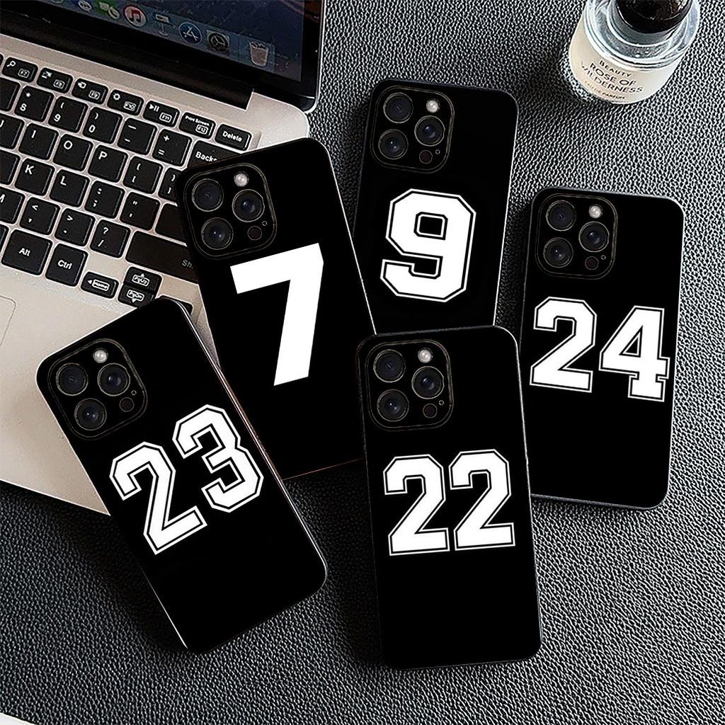 Чехол для Apple iPhone 17 Pro XS Max Air 6 7 8 Plus 5 + SE 2022 SE2 16E Чехол для телефона Счастливым номером Футбол Баскетбольный № 23 24 7 5