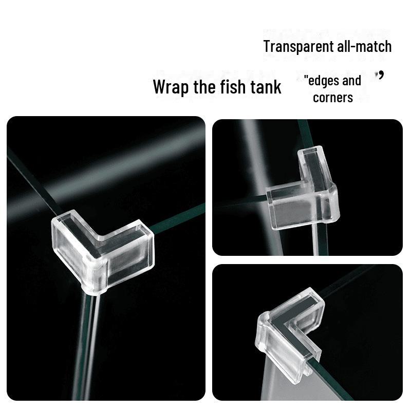 Прозрачный треугольный защитный уголок для аквариума - мягкий, эластичный, противоударный чехол для углового стекла и акрила для защиты детей.