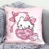 Милая мультяшная наволочка Hello Kitty для гостиной, дивана, офисной подушки, домашней спальни, комнаты, украшение, милый девичий подарок на день рождения,