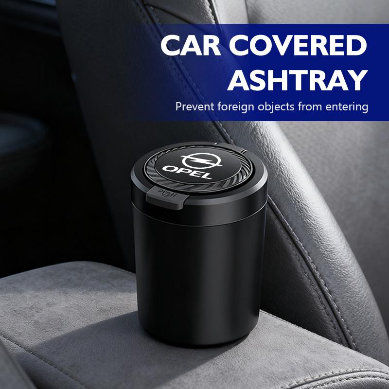 Для автомобиля Opel Однокнопочная открывашка пепельницы Держатель для окурков Аксессуары ADAM ASTRA J K CORSA E INSIGNIA MOKKA VIVA Meriva