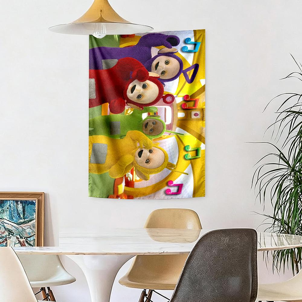 Teletubbies4 Wall Decor Tapestry Art For Pet Memorial Birthdaywedding Party Backdrop Family Gift