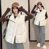 Autumn and Winter Down Cotton Vest Women's Vest Thickened Warm Women's Large Size Cotton Vest Casual Loose Outer Wear Women's Models