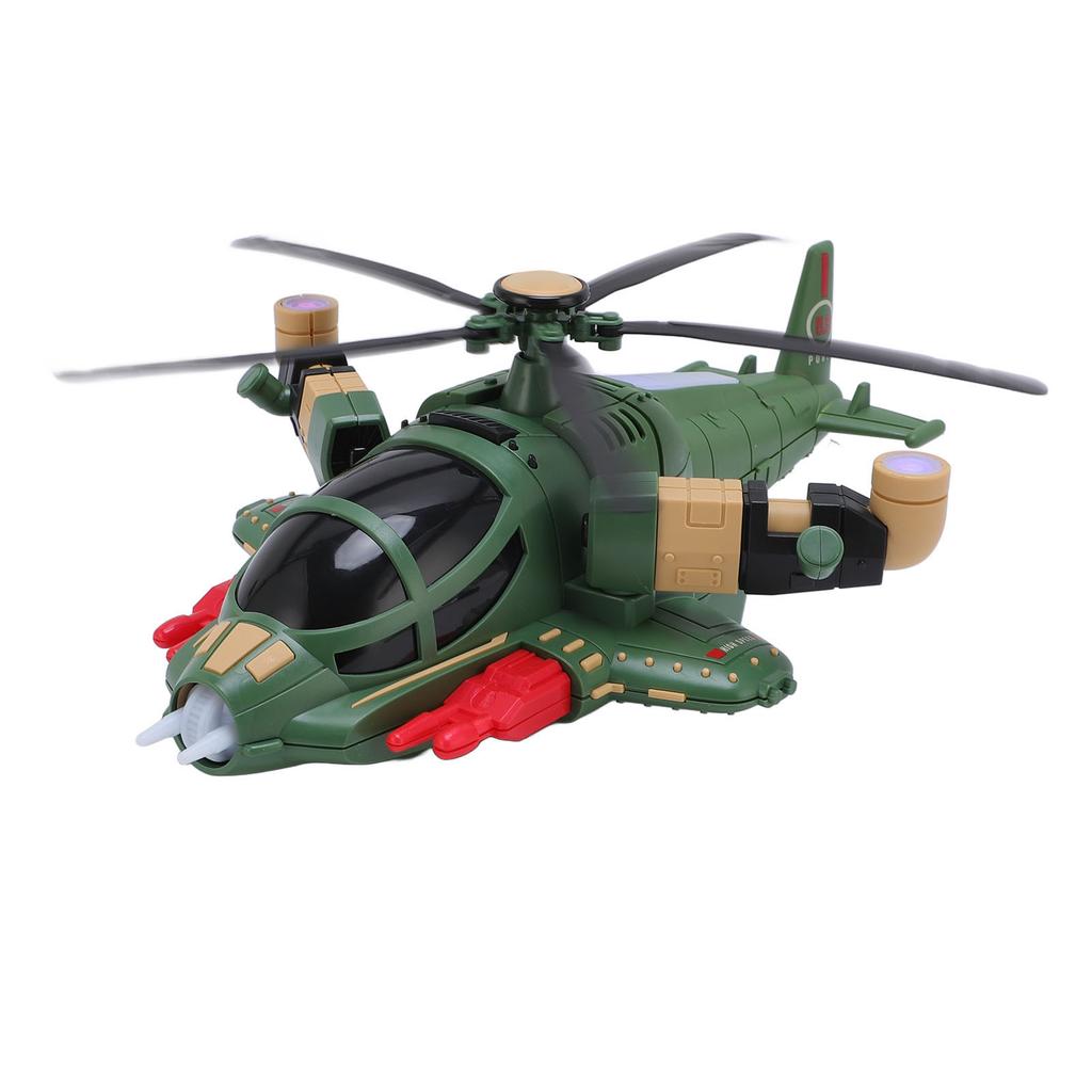 Вертолет Самолет Трансформер Истребитель Игрушка с Музыкой и Светом для Малышей Детей