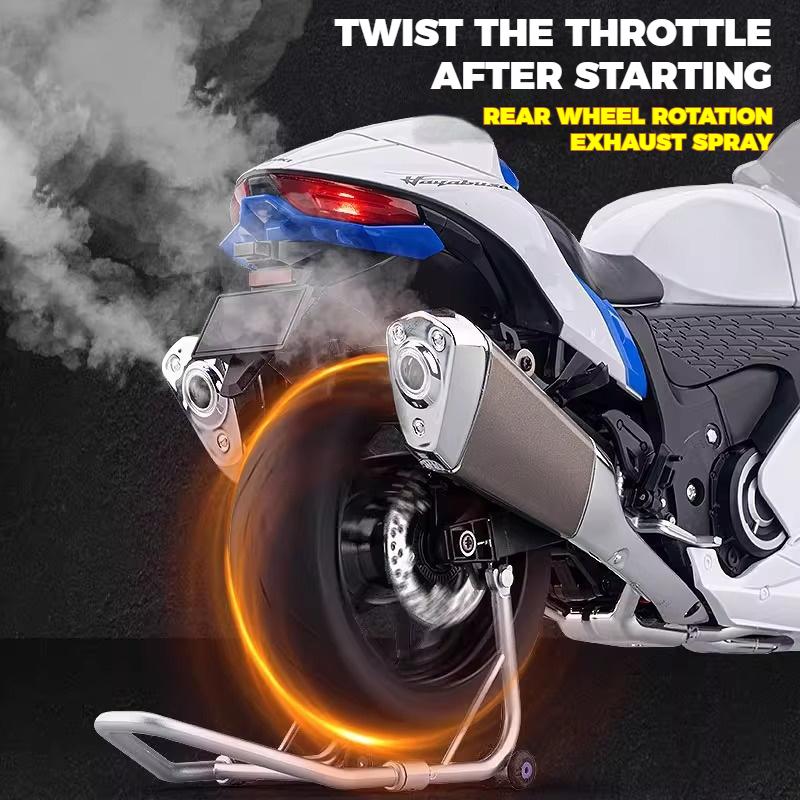 Спрей 1/6 SUZUKI HAYABUSA GSX-1300R Литой Мотоцикл из Сплава Коллекция Хобби Высокая Симуляция Украшение для Дома Мальчик