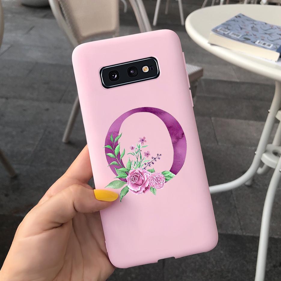 Милый Чехол С Буквами Для Samsung Galaxy S10 Plus Чехол S10 S10e Мягкий Силиконовый Задний Чехол Для Телефона Для Samsung S10 S10e S10+ Чехол Coque