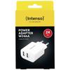 Intenso W24AA Chargeur USB 24 W 2x USB-A blanc intérieure