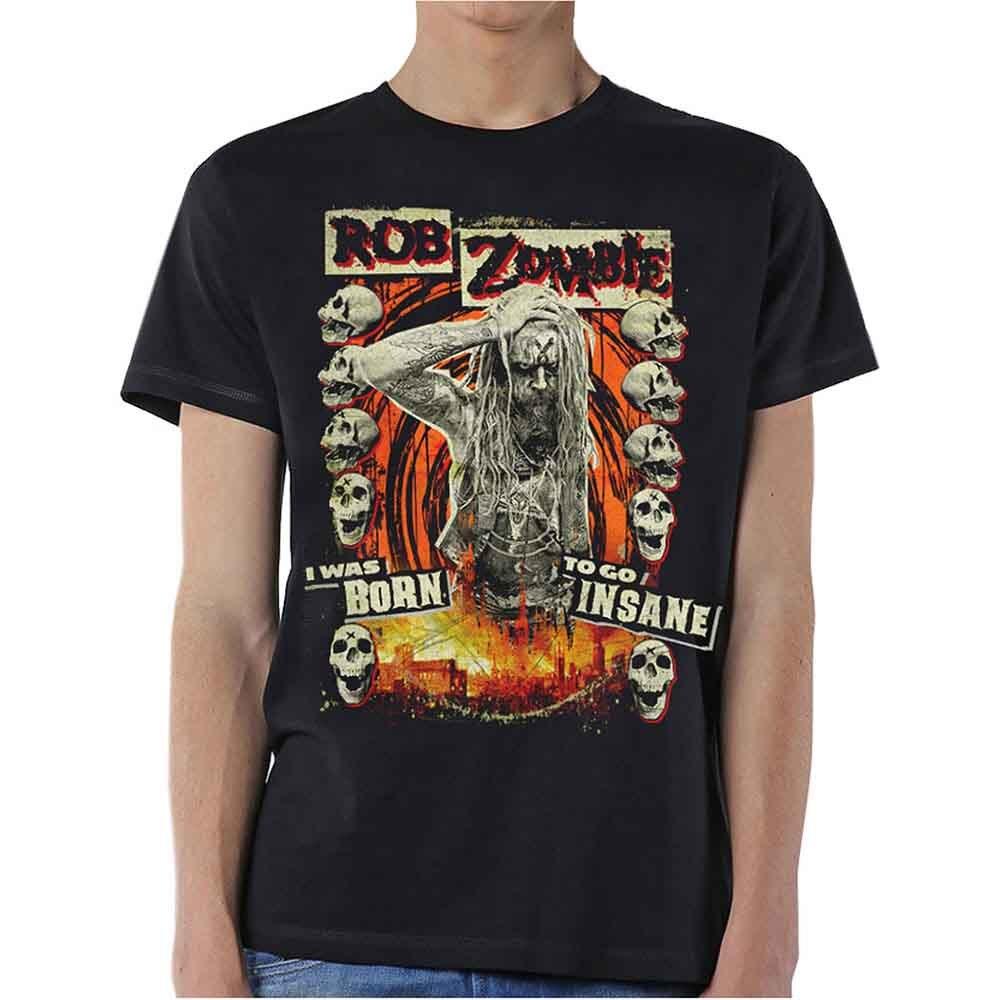 Rob Zombie Born to Go Insane T-Shirt Black New Unisex T-Shirt
