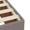 Box Spring Bed with Mattress Taupe 100x200 cm Fabric