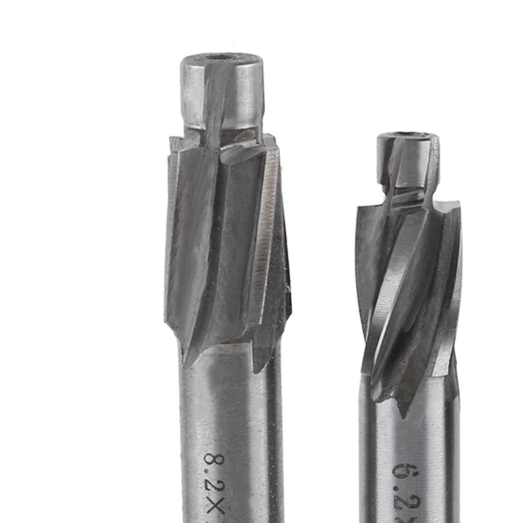 5 шт. Концевая фреза с зенковкой, сверла для пазов, инструмент M3 M4 M5 M6 M8, сверла, фрезерные биты