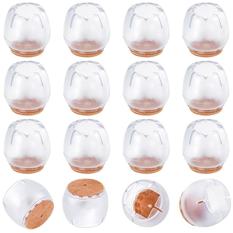 16 шт. силиконовых накладок на ножки столов и стульев, квадратные накладки, носки, противоскользящие накладки для защиты пола мебели