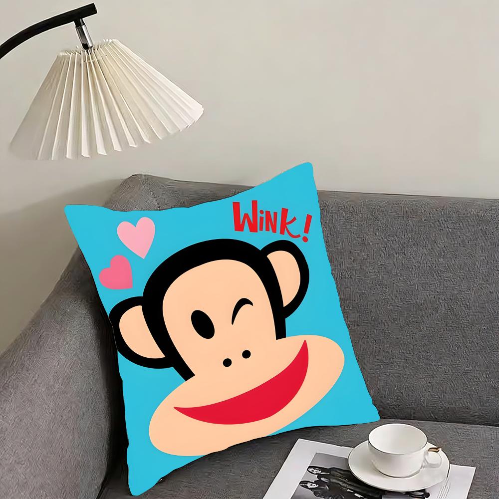 PPaul FFrank Cartoon Cushion Cover Pillowcase Ultra Soft Skin Friendly Fabric Cloud Like Comfort Concealed Zipper