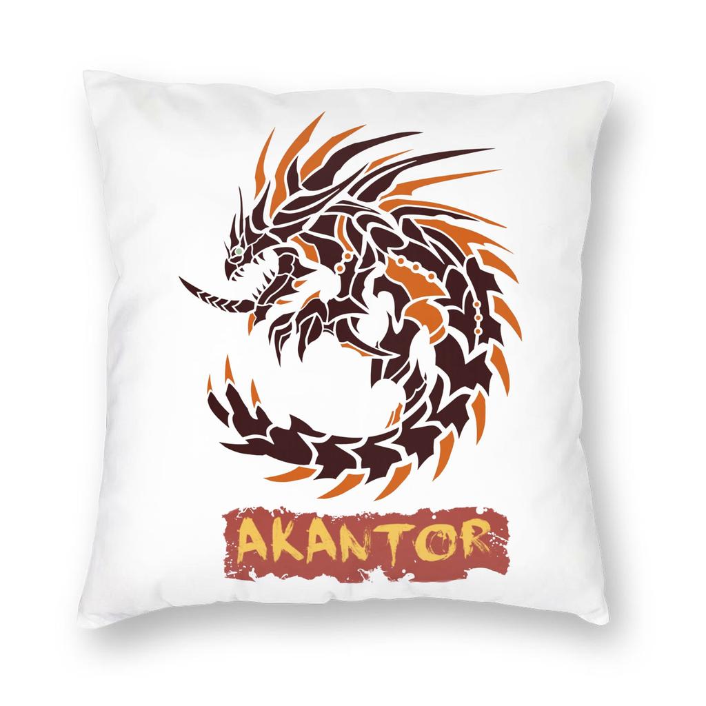 Крылатый Змей Monster Hunter World Наволочка Печать Чехол на Подушку Подарок Охота Mhw Игра Декоративная Подушка Чехол для Подушки Дом На Молнии