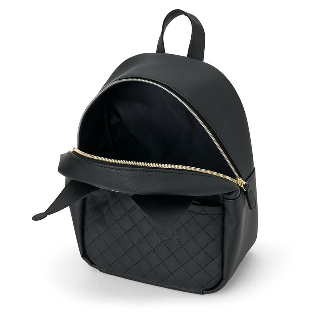 Sanrio Kuromi PU Ages 3 and 159263 Face-Shaped Backpack, Leather, Up,