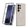 RENGZ оригинальный лакированный кожаный чехол S25Ultra для телефона Samsung Galaxy S25 Ultra роскошный магнитный защитный чехол 2 в 1 MagSafe
