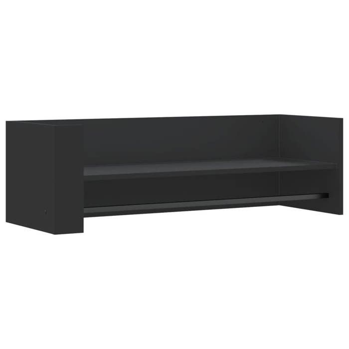 VidaXL Wall Shelf Black 100x35x30.5 Cm Engineered Wood, Cube Wall Shelf, Cube Organizer, Floating Shelf, 848459