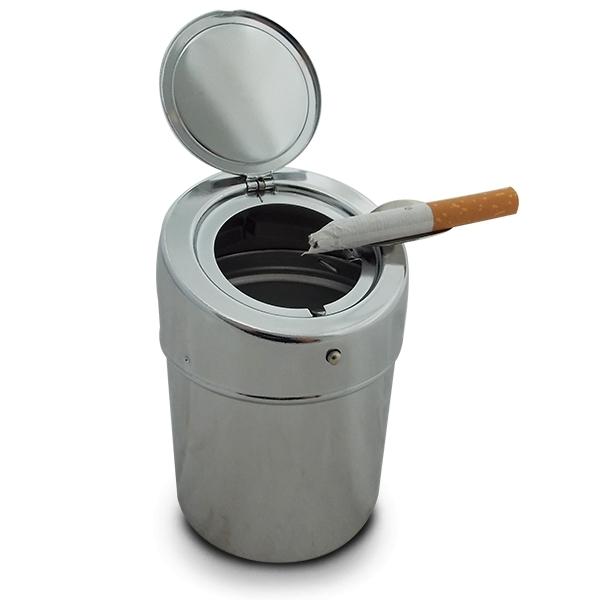 Chrome Portable Ashtray Pocket Ashtray
