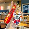 Small Pendants Year Snake Keychain Red Color Cartoon Keyring Lion Dance Doll  Daily Use