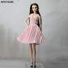 Pink Pretty Dress For Barbie Doll Outfits Fashion Doll Clothes Party Dress Clothes For Barbie Doll 1/6 Doll Accessories Kids Toy