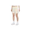 Solid Color Lace-Up Soft Breathable Casual Shorts Women Shorts Off-White CJ3755-113