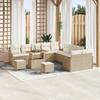 VidaXL 13-piece Garden Sofa Set Beige Polyrattan, Trendy Garden Furniture, Durable Sofa and Divan 3362326
