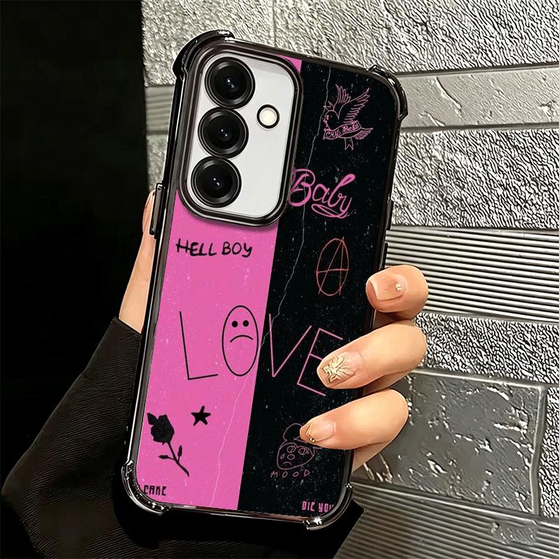 Чехол для телефона Lil Peep Hellboy Love с покрытием для Samsung A17 A07 A37 A57 A16 A56 A15 A55 A14 A54 A13 A53 A26 A36 A25 A35 A24 A34 A23