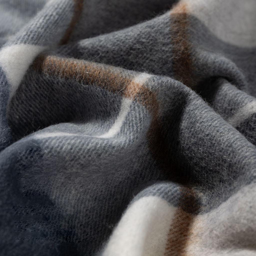 Осенне-зимний новый женский шарф из 100% шерсти с первоклассным ощущением, простая и универсальная клетчатая шаль, удлиненный шарф для мужчин