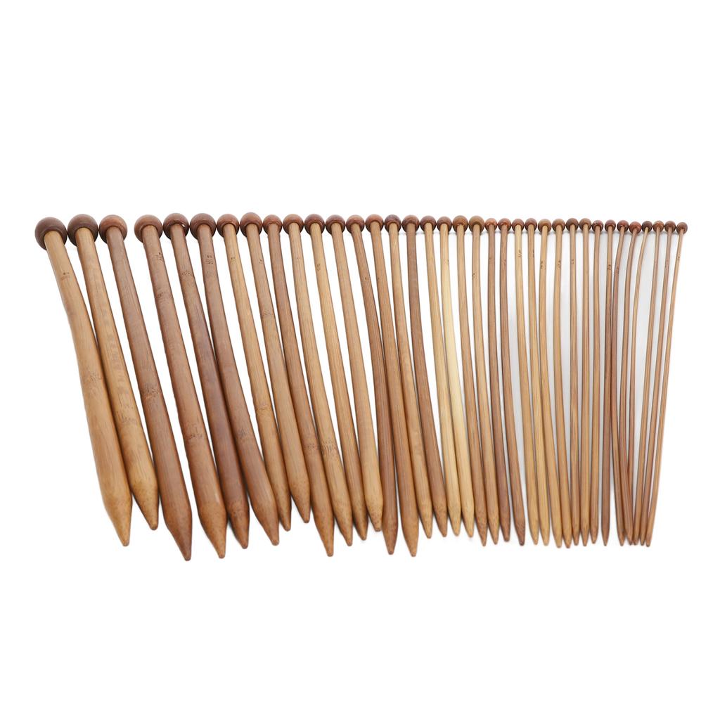 36шт бамбуковые спицы прямые одноточечные карбонизированные спицы для начинающих