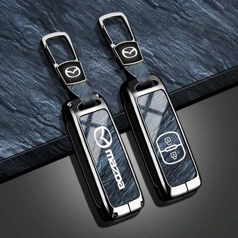Leather car key cover key case for Mazda 2 3 6 CX3 CX5 CX8 CX30 CX-5 CX-30 CX-8 CX-3 CX4 MX-5 BT50 BT-50 Atenza Axela Shell Bag g3