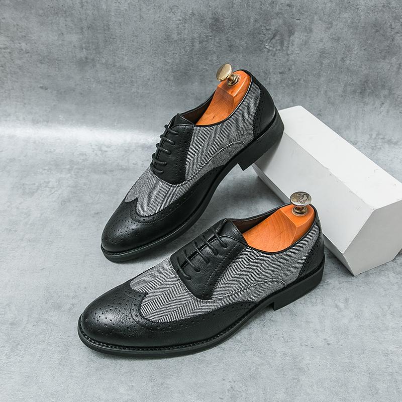 Модные кожаные туфли-броги для мужчин, официальная одежда, деловая обувь, предметы роскоши, светская обувь, элегантная обувь Zapatillas