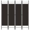 VidaXL Room Divider 4 Panels Brown 160 X 180 Cm