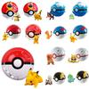 Pokemon Poke Ball Elf Figure Model Toy Pikachu Charmander Litten Rockruff Game Anime Figure