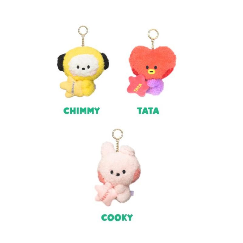 BTS BT21 Official Minini Doll Reel Key Holder Authentic