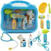 Kids Role Pretend Play Doctor Toy Medical Playset Kit Stethoscope and Coat Medical Kit Carry Case Stethoscope Toys for Children