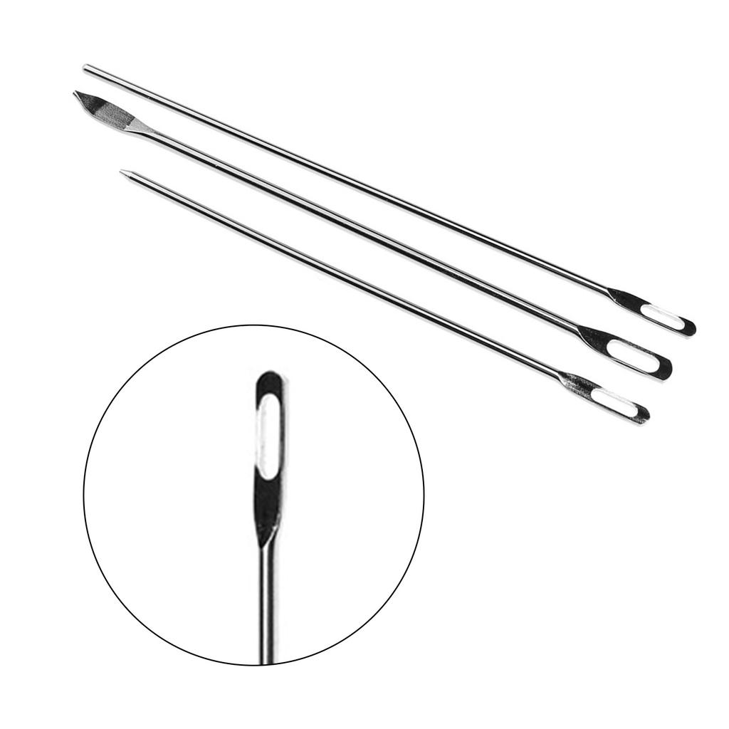 3 шт. Нержавеющая сталь Вдеватель шнурка Вдеватель эластичной ленты Инструмент для продевания шнурка в пояс для продевания эластичной ленты