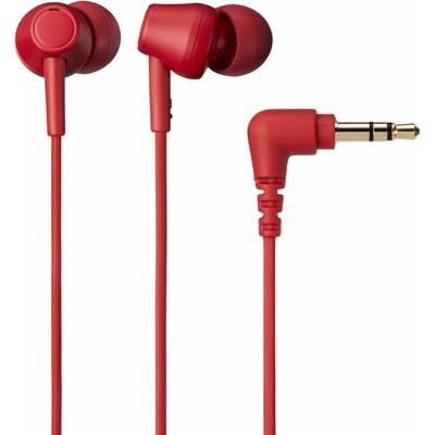 Наушники Audio Technica Ath Ck350x Rd WiRed Canal Type из переработанного пластика, антибактериальные, маленькие, красные