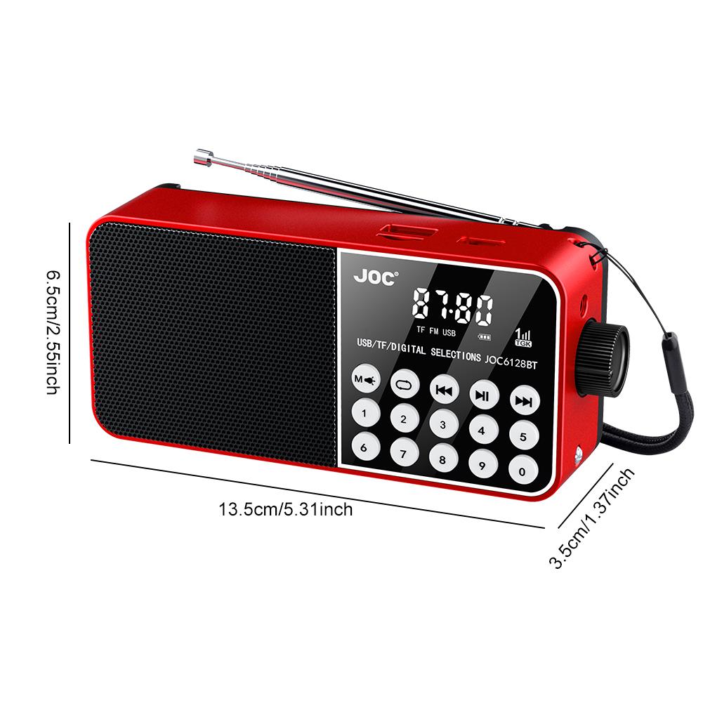 Беспроводное FM Портативное Радио LED Цифровой Дисплей Поддержка TF Карты MP3 Плеер USB Накопитель ЖК-Дисплей Динамик