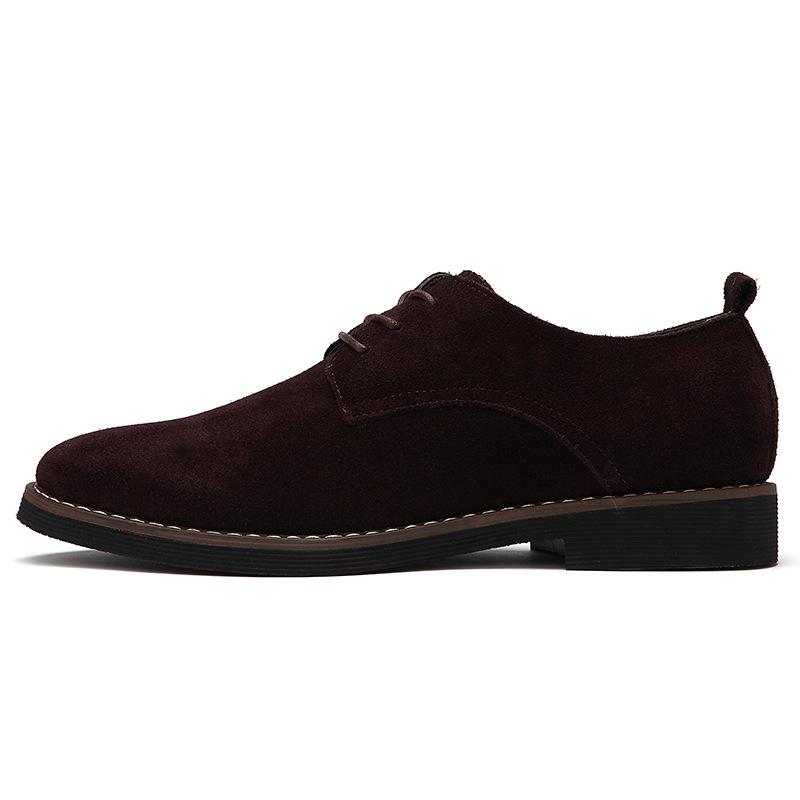 Men's Formal Shoes Oxford Men's Shoes Men Shoe Large Size 38-48 Cowhide Suede Spring and Autumn Casual Men's Leather Shoes