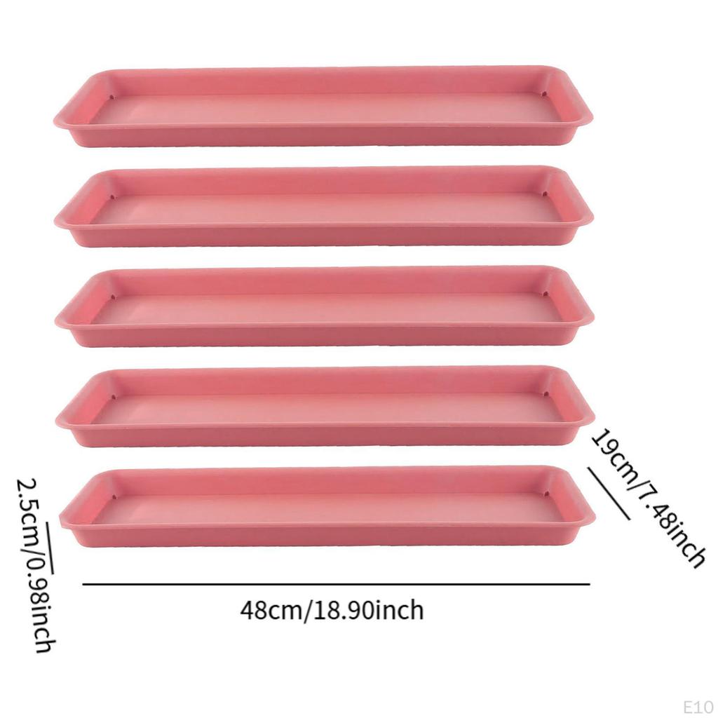 5 -fold Plant Shells Base Cup Rectangular Plants Flower Pot -Nendasesen for Interiors,