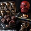 6 Grids Halloween Skull Cake Pan Bronze Color Baking Pan Skull Baking Cake Mold Birthday Party