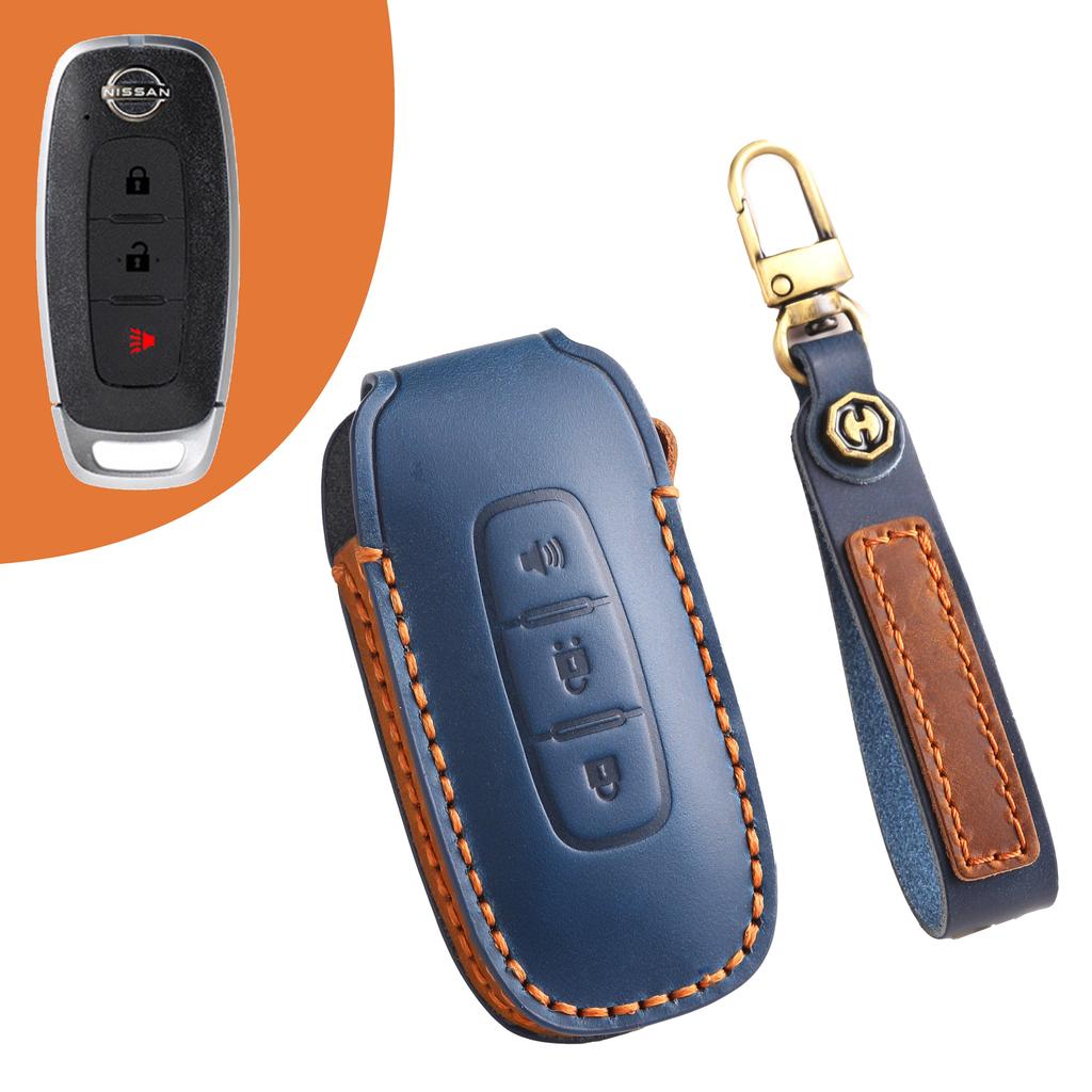 [Nissan]Handmade cowhide  Car Key Cover for Teana Sylvania Qijun Tiida Bluebird Floor Lantuda Jinke