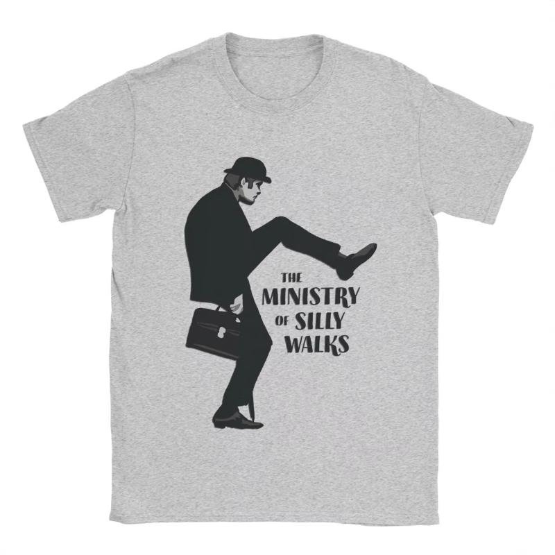 Fashion Monty Python The Ministry Of Silly Walks TShirt for Unisex Cotton T Shirts Short Sleeve Tee Shirt New Arrival Clothes