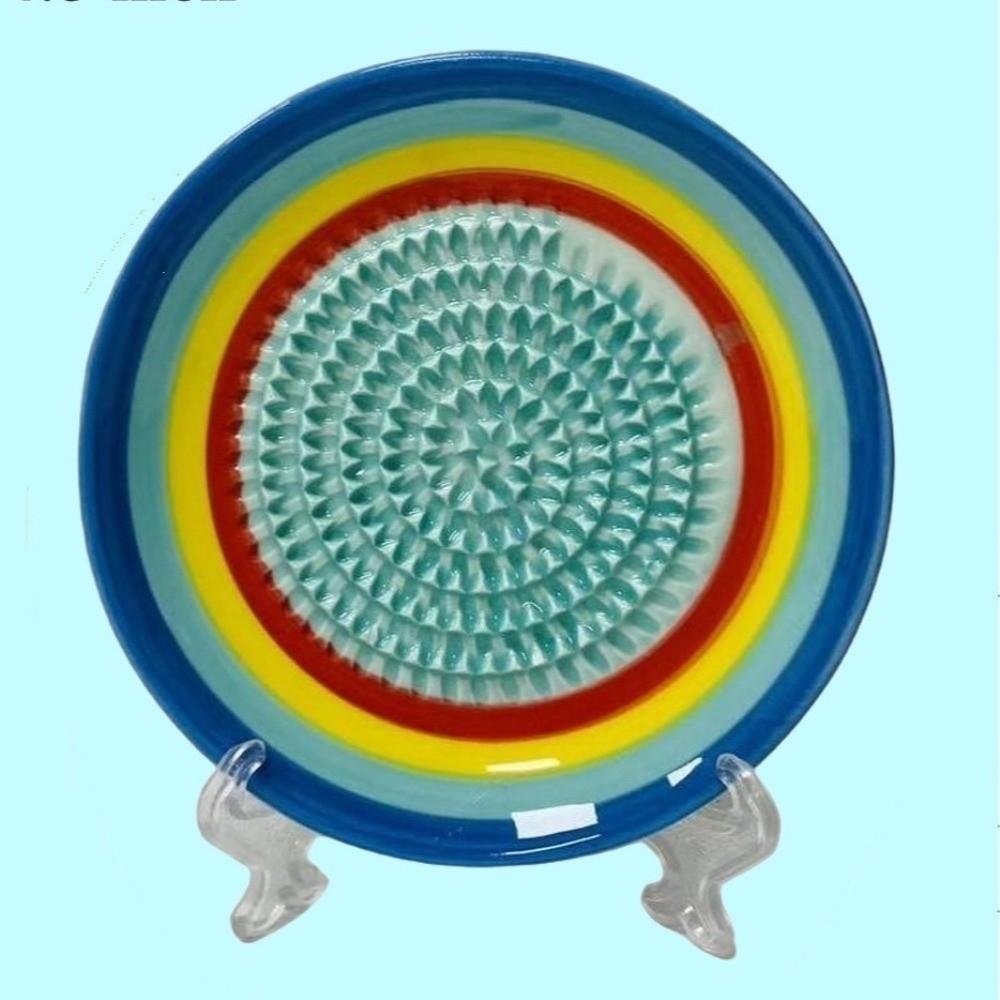 Non-Slip Ceramic Ginger Grater Easy Clean Fruit Grinding Tool Manual Garlic Masher  Tomato Grating