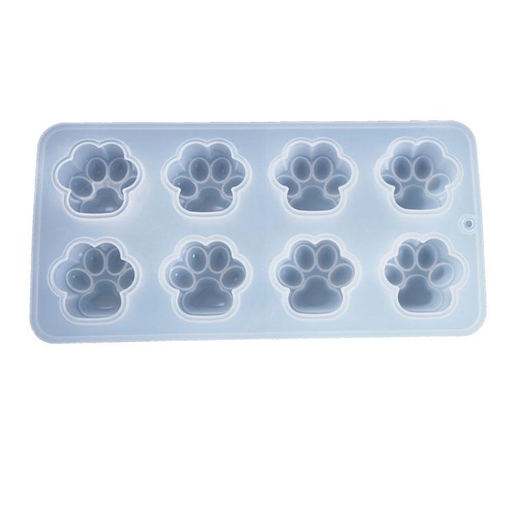 YS DIY Cat Claw Silicone Cute Mini Pet Paw Print Resin Molds Jewelry Pendant Ornament Kit Paw Resin Keychain Candle Baking Mould