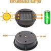 4 Pieces Replacement Solar Lights With Led Bulbs, Solar Top Lights Replacement, Led Solar Panel Lantern Cover
