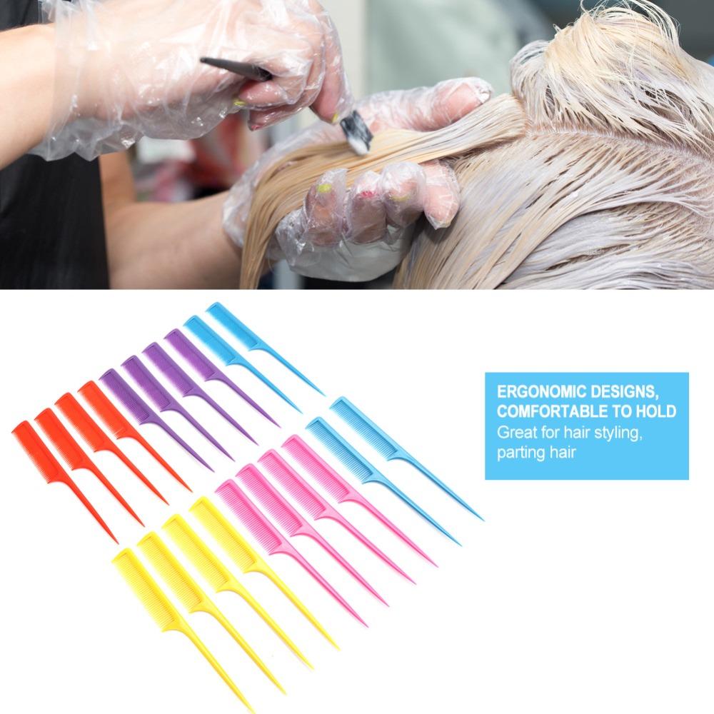 20pcs Anti Static Flat Teeth Comb Professional Heat Resistant Comb Hair Styling Tool For Women