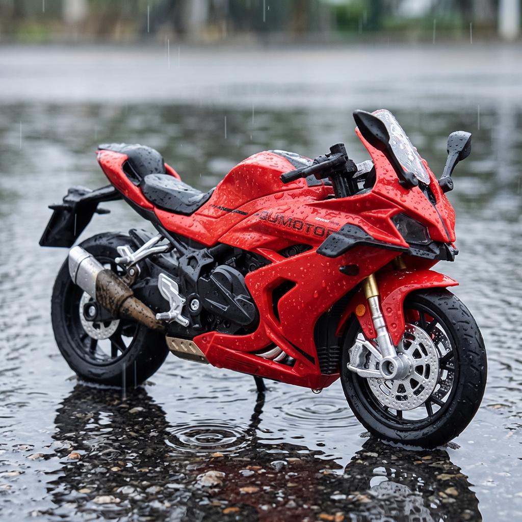 1:12 Alloy Metal Diecast Model Motorcycle Compatible With QJMOTOR Sai 600 Stand Creative Desktop Home Decoration Gift For Friend