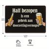 Dutch Humor Beer Sign - 30x20cm Vintage Aluminum Decor for Cafe & Home Bars
