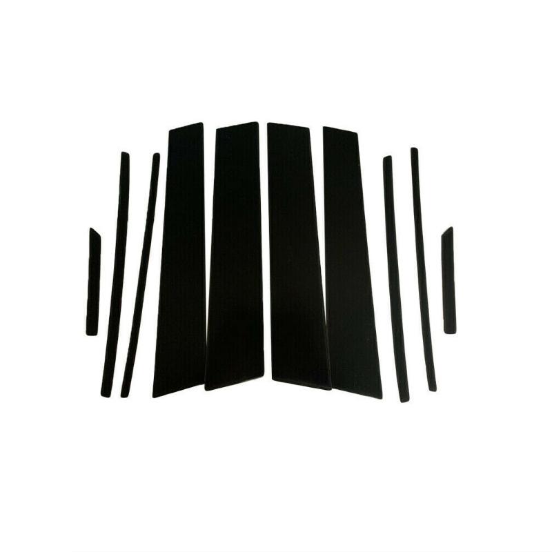 Подходит для Toyota RAV4-углеродное волокно, черная автомобильная оконная дверная колонна, BC, стойка, накладка, зеркальный эффект, ПК